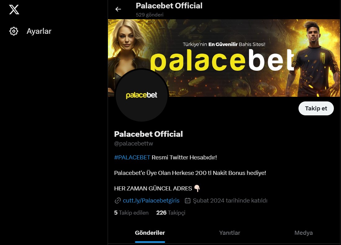 Palacebet Twitter